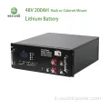 Batteria Lithuim mobile a rack da 48 V 200 ah